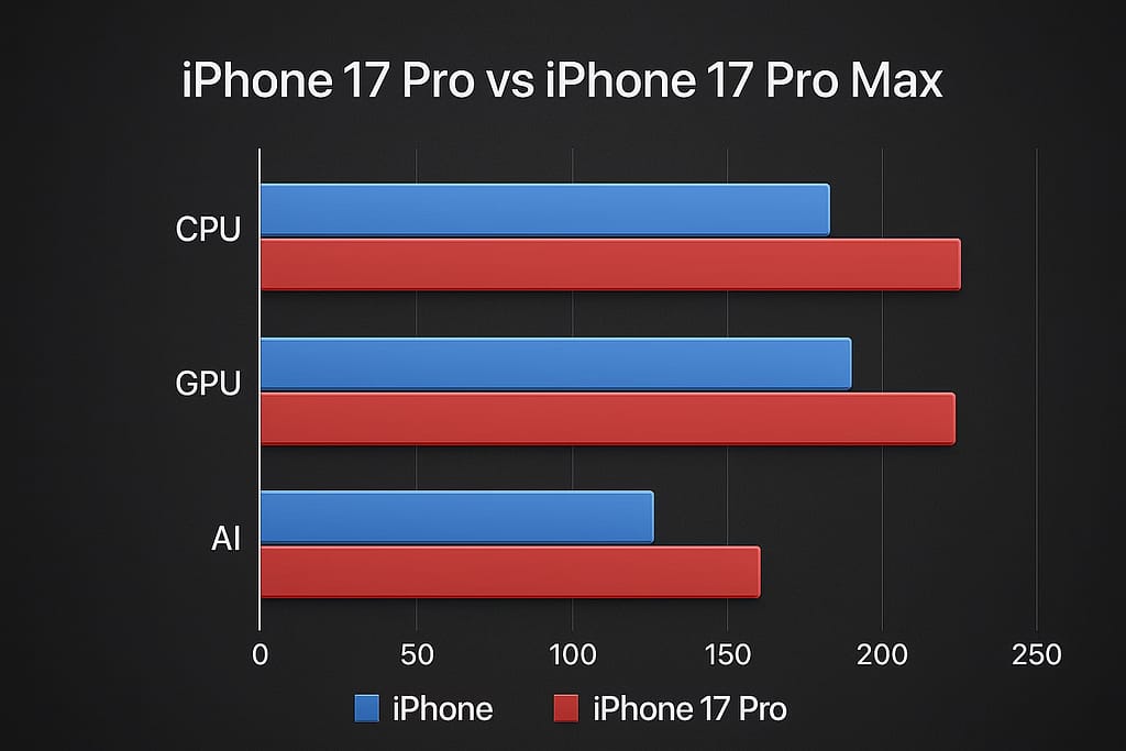 comparison iphone 17 pro and iphone 17 pro max
