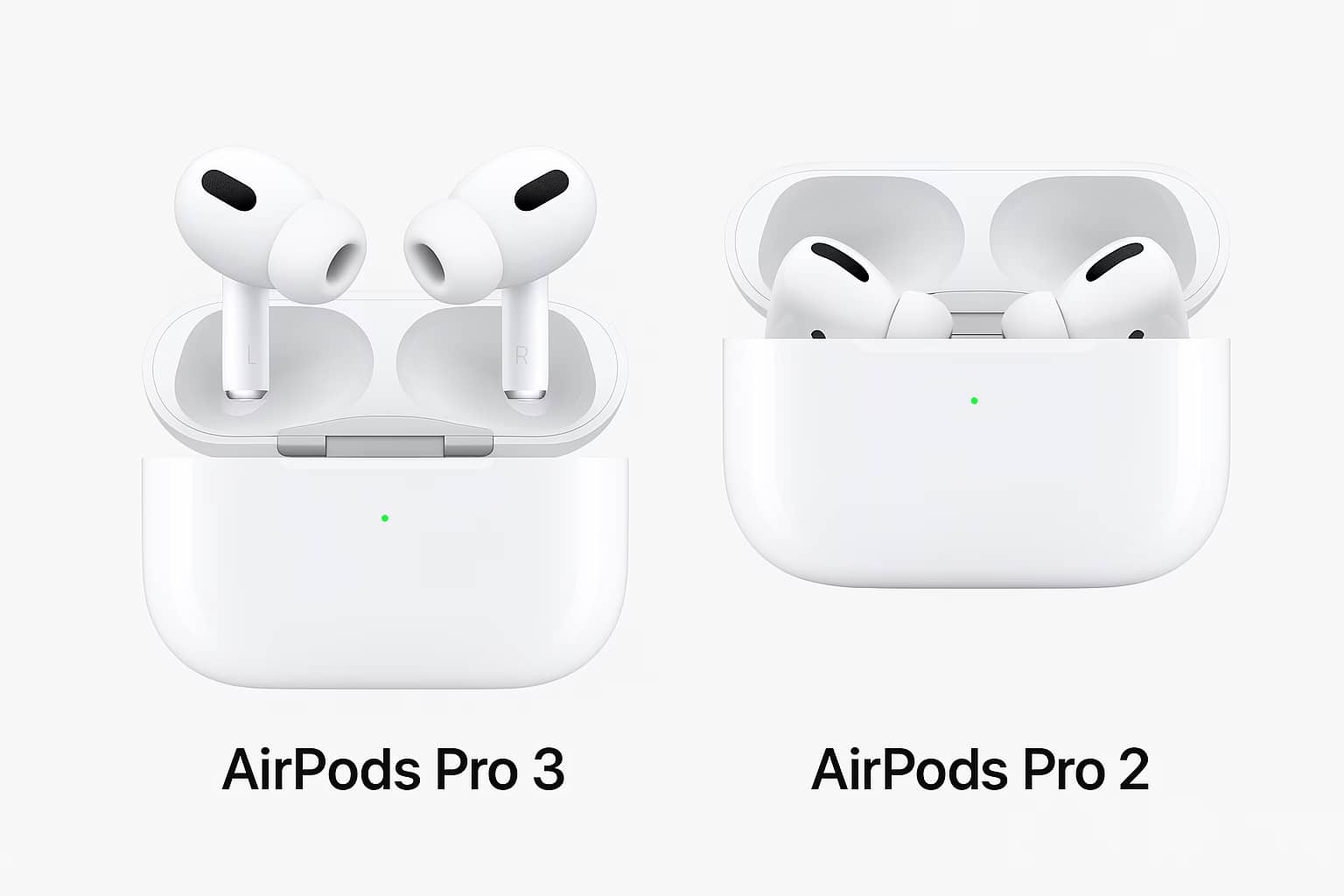
airpod pro 3 and airpod pro 2